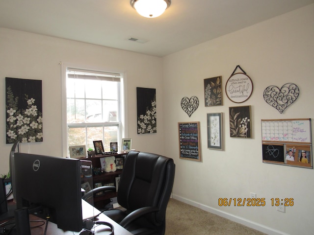 5605 Prunty Dr, Salem, VA 24153 - carpeted home office with baseboards