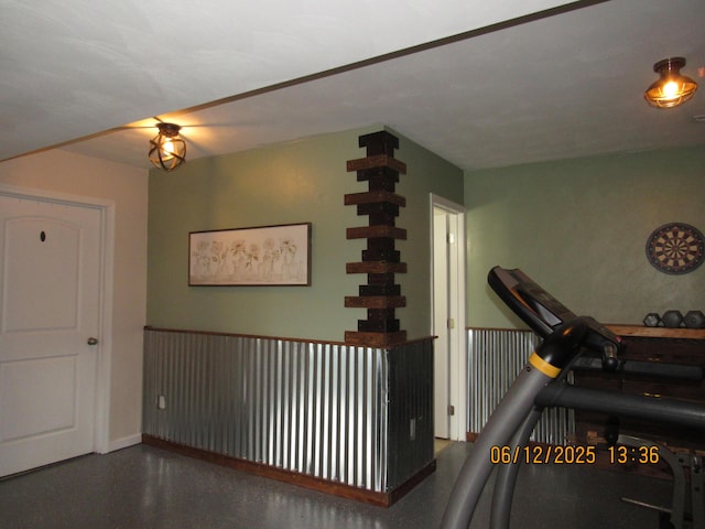 5605 Prunty Dr, Salem, VA 24153 - exercise room with baseboards