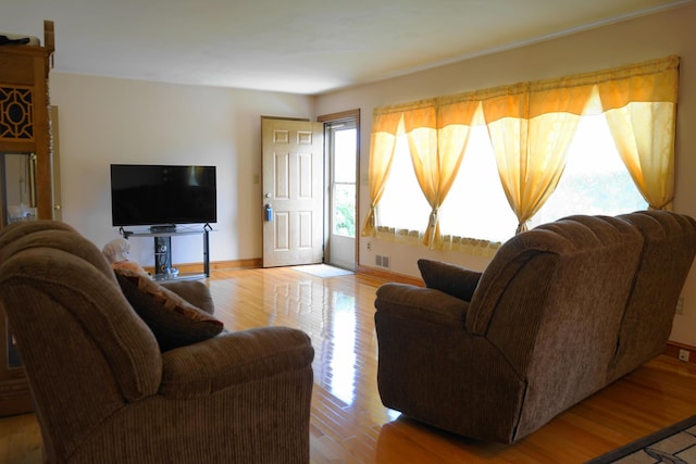 520 S Poplar St, Vinton, VA 24179 - living area featuring wood finished floors