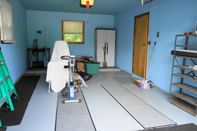 520 S Poplar St, Vinton, VA 24179 - garage featuring a garage door opener