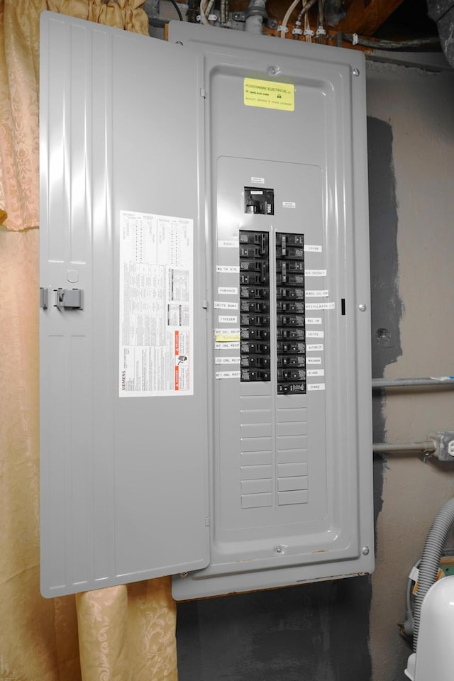 520 S Poplar St, Vinton, VA 24179 - utility room with electric panel