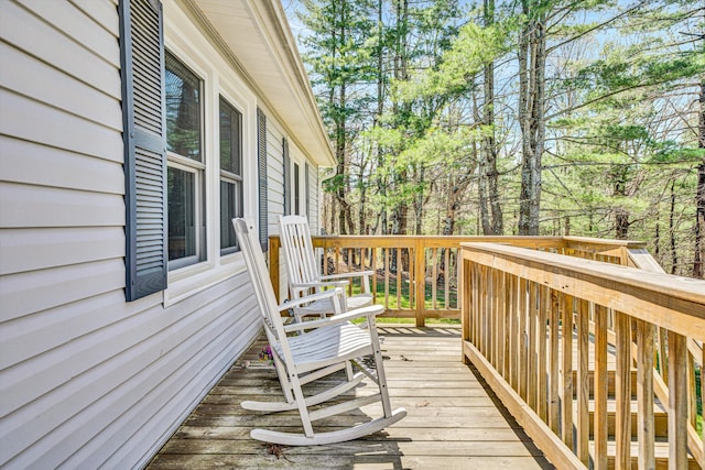 10610 Slings Gap Rd, Bent Mountain, VA 24059 - view of deck