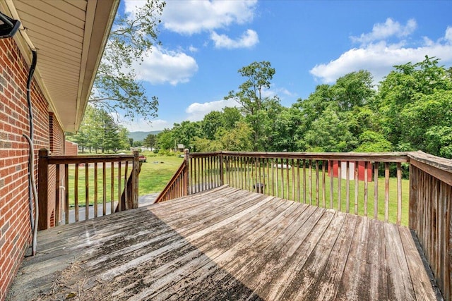 3203 Bradshaw Rd, Salem, VA 24153 - wooden terrace featuring a lawn