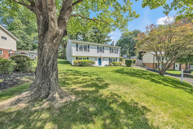 3631 Bower Rd, Roanoke, VA 24018 - colonial inspired home featuring a chimney and a front lawn