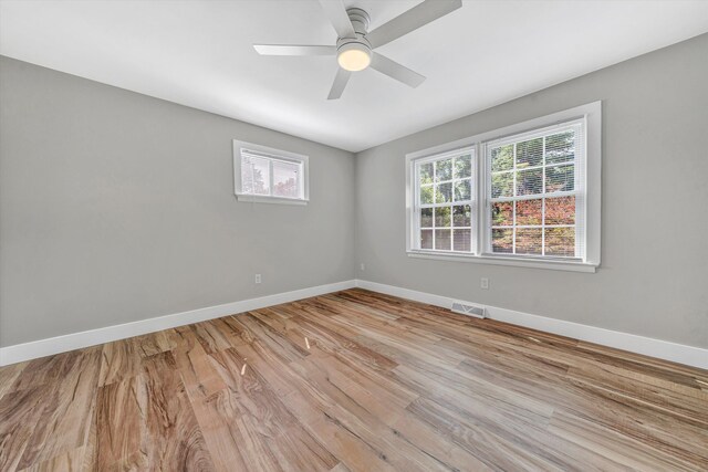 3631 Bower Rd, Roanoke, VA 24018 - empty room with light wood-type flooring and ceiling fan