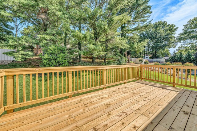 3631 Bower Rd, Roanoke, VA 24018 - view of wooden deck