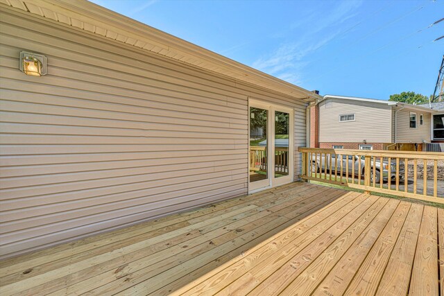 3631 Bower Rd, Roanoke, VA 24018 - view of wooden deck