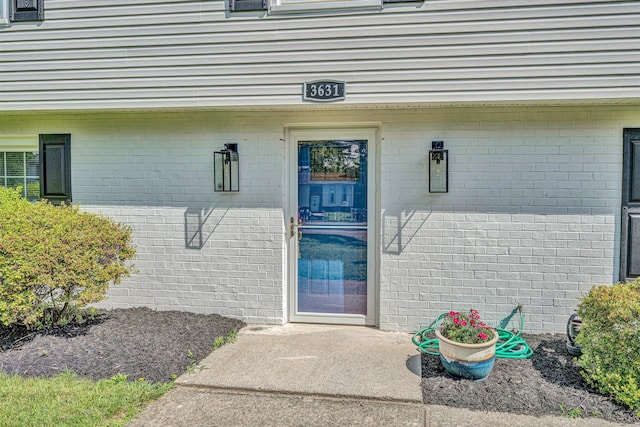 3631 Bower Rd, Roanoke, VA 24018 - property entrance with brick siding