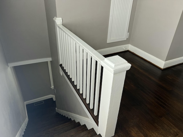 115 E Walnut St, Covington, VA 24426 - stairs featuring wood finished floors