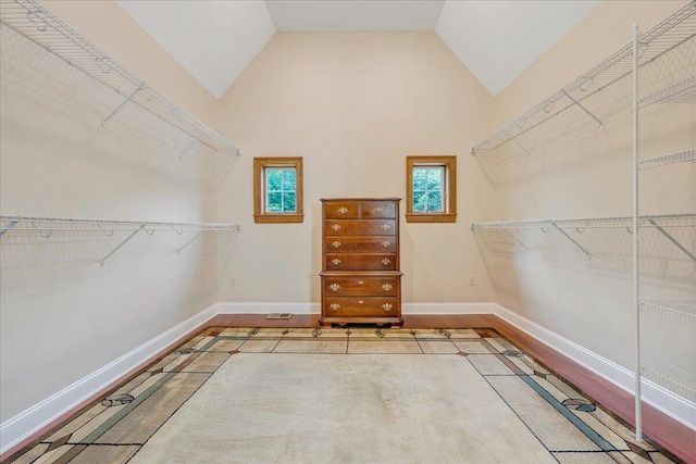 223 Moonriver Ln, Moneta, VA 24121 - walk in closet with wood finished floors and high vaulted ceiling