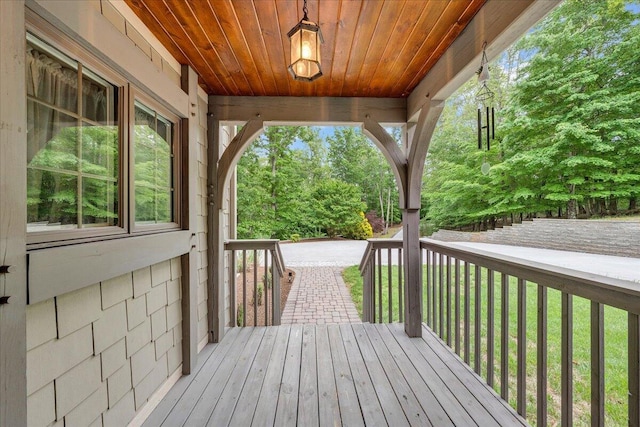 223 Moonriver Ln, Moneta, VA 24121 - view of wooden terrace