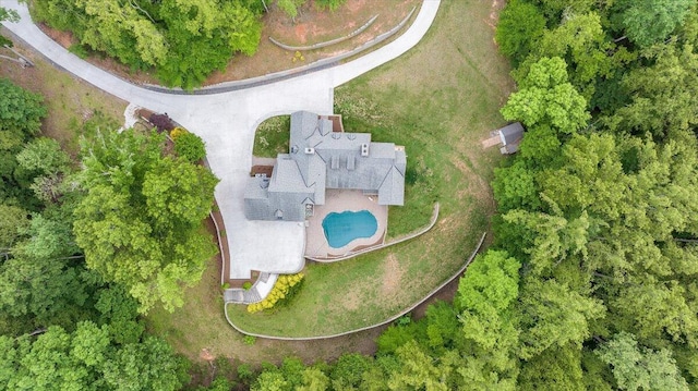 223 Moonriver Ln, Moneta, VA 24121 - aerial view of property and surrounding area featuring a pool area
