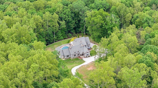 223 Moonriver Ln, Moneta, VA 24121 - aerial view of property and surrounding area featuring a forest