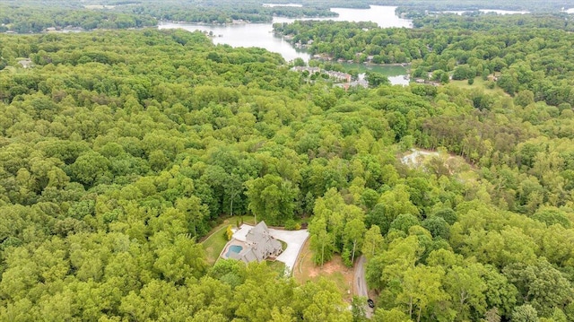 223 Moonriver Ln, Moneta, VA 24121 - aerial view of a large body of water and a heavily wooded area