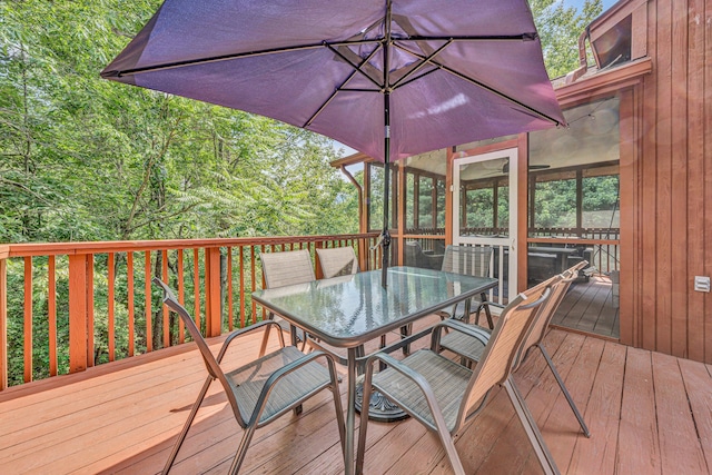 7102 Crown Rd, Roanoke, VA 24018 - deck featuring outdoor dining area