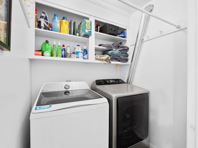 6000 Ferrum Mountain Rd, Callaway, VA 24067 - washroom featuring washer and dryer