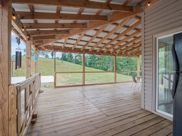 6000 Ferrum Mountain Rd, Callaway, VA 24067 - wooden deck with a yard