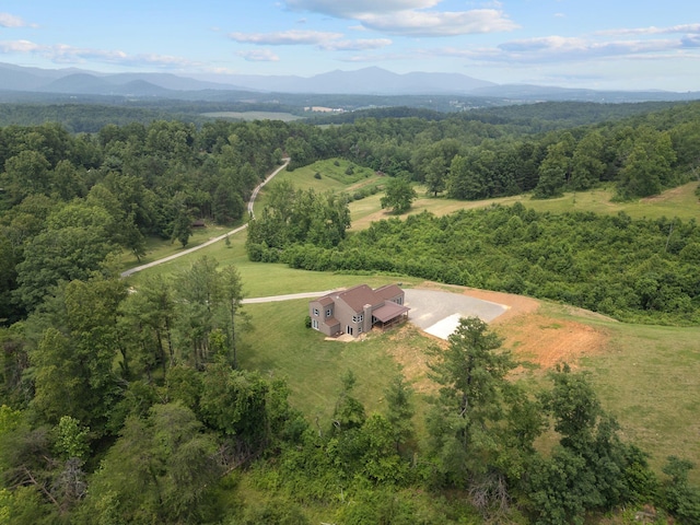 6000 Ferrum Mountain Rd, Callaway, VA 24067 - view of subject property featuring a mountain backdrop and a heavily wooded area