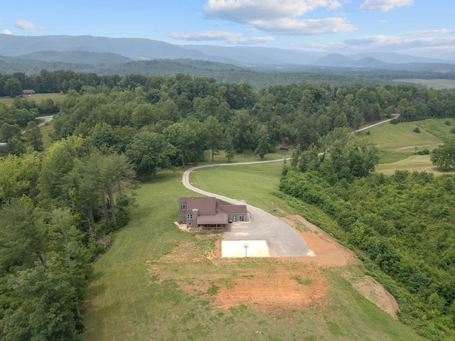 6000 Ferrum Mountain Rd, Callaway, VA 24067 - aerial view of sparsely populated area featuring a mountain backdrop