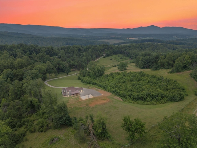 6000 Ferrum Mountain Rd, Callaway, VA 24067 - view of subject property featuring a mountainous background and a heavily wooded area