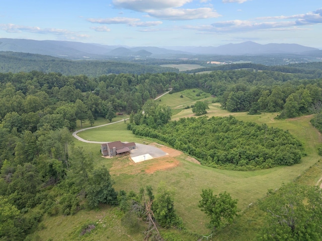 6000 Ferrum Mountain Rd, Callaway, VA 24067 - aerial view of property and surrounding area featuring mountains and a heavily wooded area