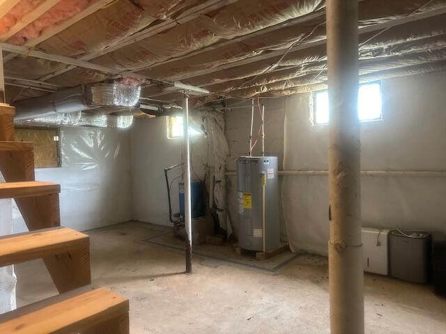 2327 Horsepasture Price Rd, Ridgeway, VA 24148 - below grade area with water heater and a water pressure tank