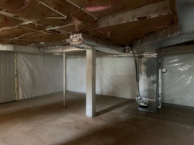 2327 Horsepasture Price Rd, Ridgeway, VA 24148 - unfinished below grade area featuring heating unit