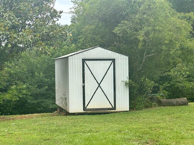 2327 Horsepasture Price Rd, Ridgeway, VA 24148 - view of shed featuring a view of trees