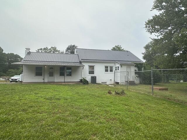 2327 Horsepasture Price Rd, Ridgeway, VA 24148 - back of property with a metal roof and a standing seam roof