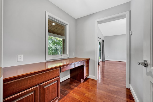 571 Cary Rd, Pilot, VA 24138 - unfurnished office with built in desk and wood finished floors