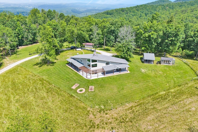 571 Cary Rd, Pilot, VA 24138 - view of subject property with a heavily wooded area