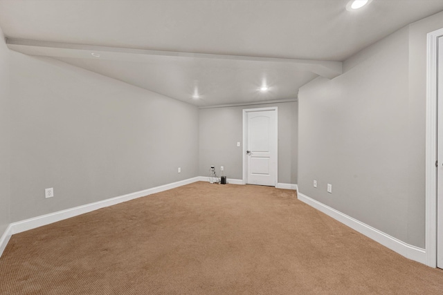 571 Cary Rd, Pilot, VA 24138 - basement featuring recessed lighting and light carpet