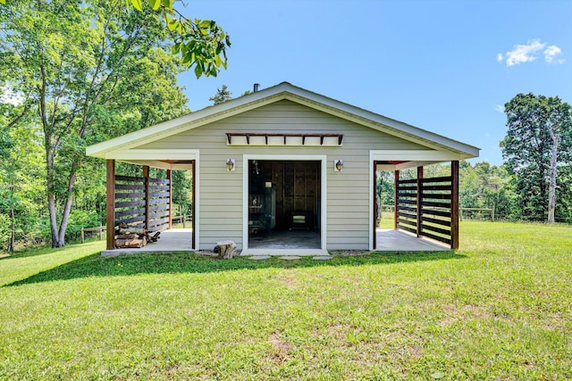 571 Cary Rd, Pilot, VA 24138 - rear view of property with a yard