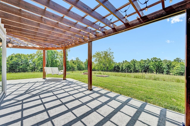 571 Cary Rd, Pilot, VA 24138 - view of patio / terrace with a pergola