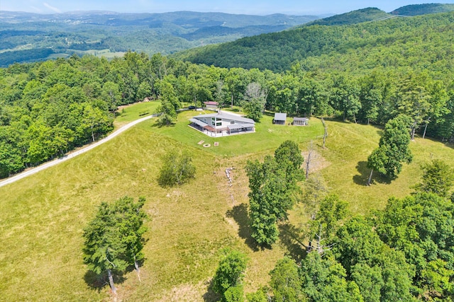 571 Cary Rd, Pilot, VA 24138 - aerial view of a forest and mountains