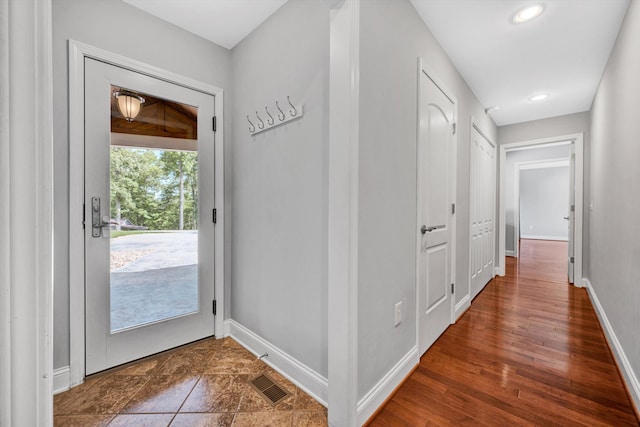 571 Cary Rd, Pilot, VA 24138 - entryway featuring recessed lighting and wood finished floors