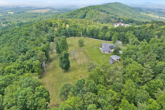 571 Cary Rd, Pilot, VA 24138 - aerial overview of property's location with a heavily wooded area