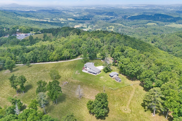 571 Cary Rd, Pilot, VA 24138 - aerial view of property and surrounding area with a forest