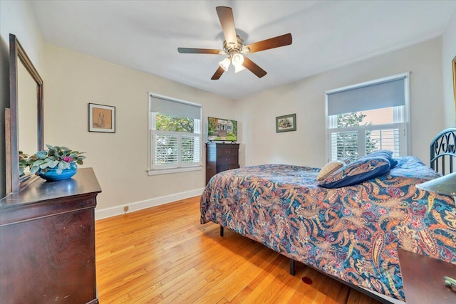 2728 Lansing Dr SW, Roanoke, VA 24015 - bedroom featuring light wood finished floors, multiple windows, and ceiling fan