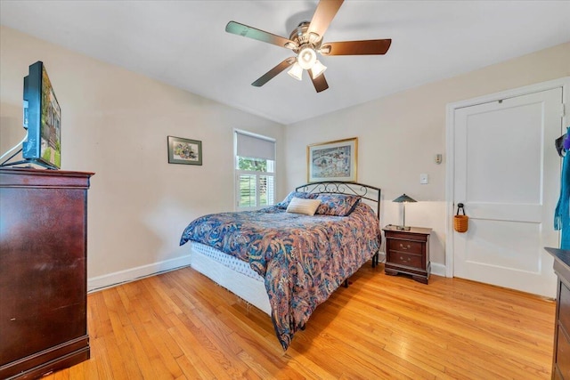 2728 Lansing Dr SW, Roanoke, VA 24015 - bedroom with light wood-style flooring and a ceiling fan