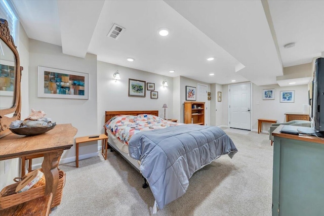 2728 Lansing Dr SW, Roanoke, VA 24015 - bedroom featuring light colored carpet and recessed lighting
