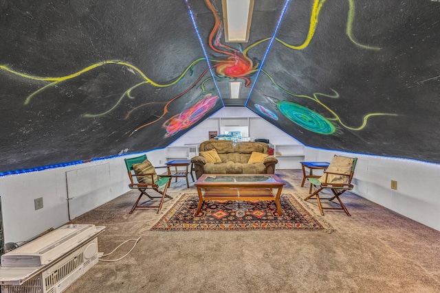 2410 Cornwallis Ave SE, Roanoke, VA 24014 - sitting room with carpet floors and vaulted ceiling