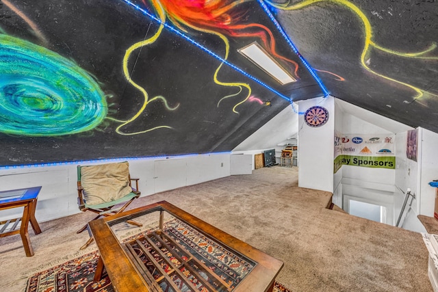2410 Cornwallis Ave SE, Roanoke, VA 24014 - sitting room featuring carpet flooring and lofted ceiling