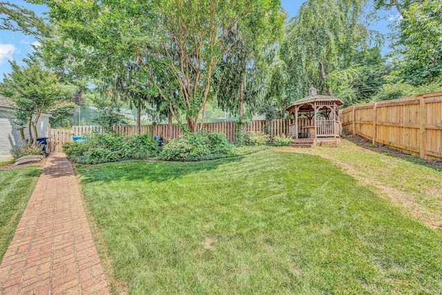 2410 Cornwallis Ave SE, Roanoke, VA 24014 - fenced backyard featuring a gazebo