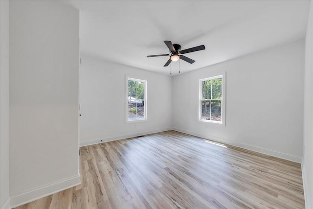 2365 Lakewood Forest Rd, Moneta, VA 24121 - spare room with light wood-style floors and a ceiling fan