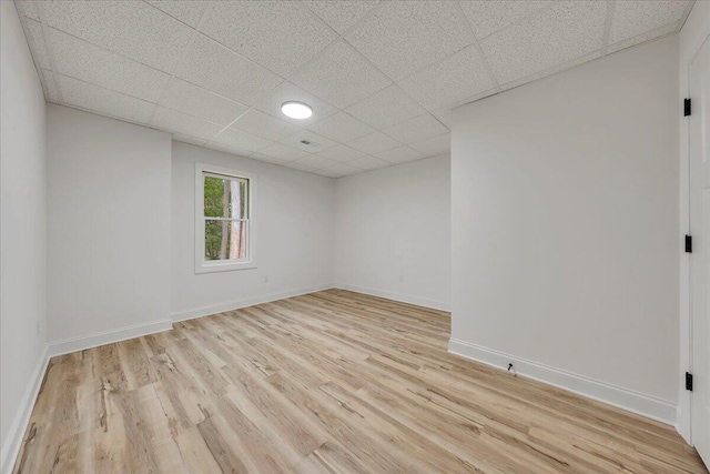 2365 Lakewood Forest Rd, Moneta, VA 24121 - unfurnished room featuring light wood-type flooring and a drop ceiling