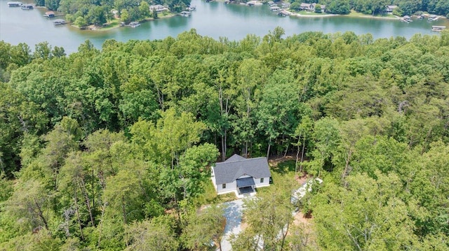 2365 Lakewood Forest Rd, Moneta, VA 24121 - aerial view of property and surrounding area featuring a heavily wooded area and a large body of water