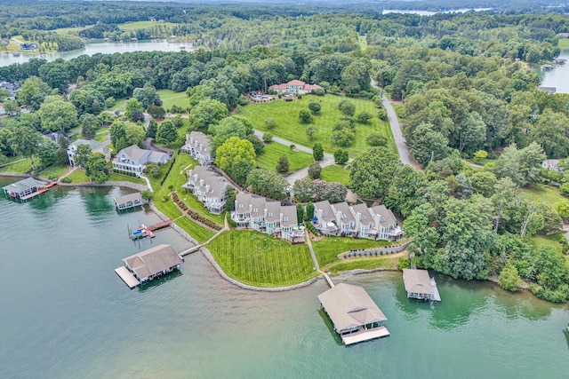 1230 Nature Ln Unit 1, Union Hall, VA 24176 - aerial view of property and surrounding area featuring a large body of water and a heavily wooded area
