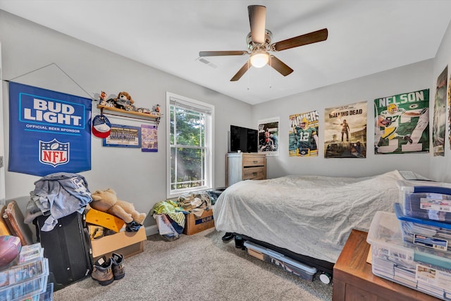 2027 Clinton Ave SE, Roanoke, VA 24013 - carpeted bedroom with a ceiling fan