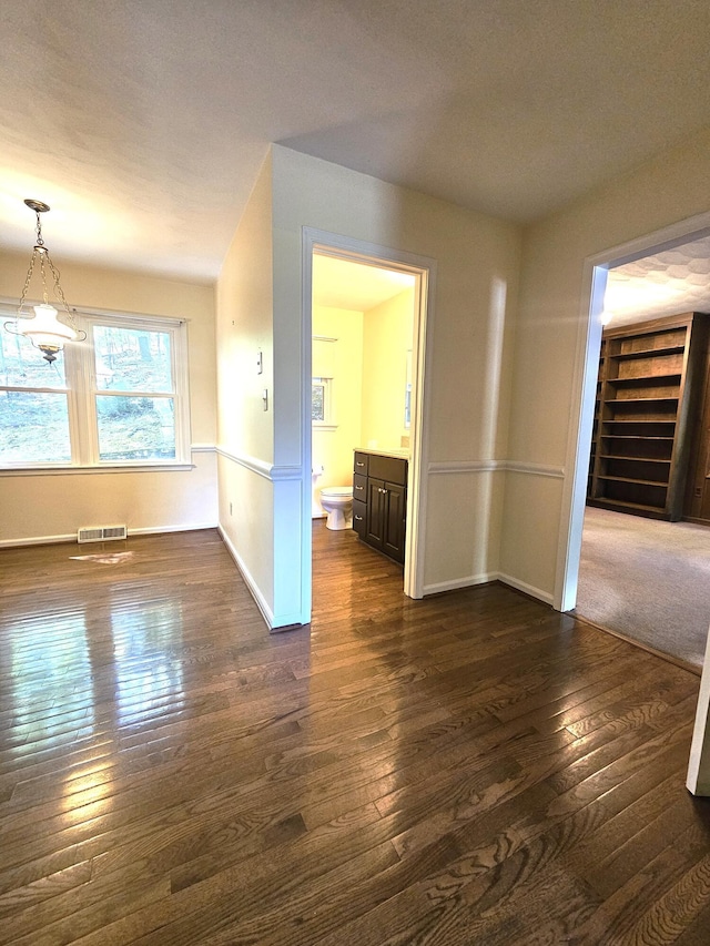 2633 Wood Warbler Ln, Roanoke, VA 24018 - spare room featuring dark wood finished floors